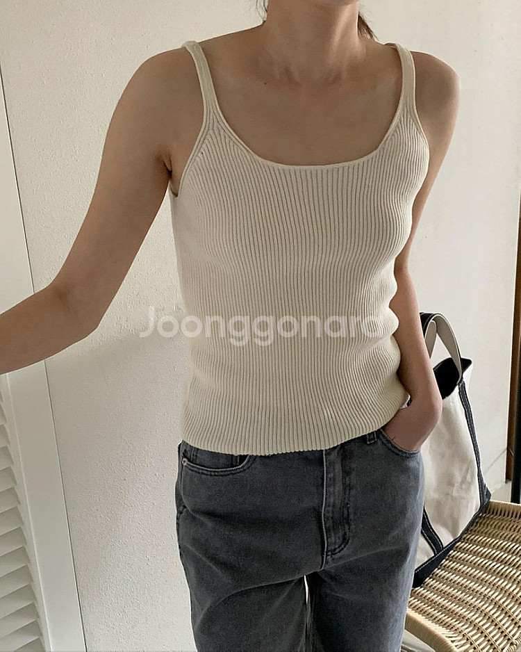 브런치 br 아이링마켓 어반 나시 슬리브리스 민소매 아...--4