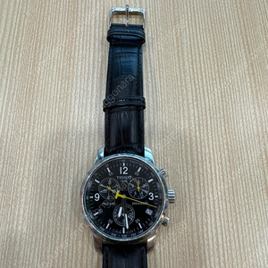 TISSOT PRC200 검판 가죽 티쏘