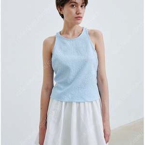 모헤 Flower string sleeveless 흰색 슬리브리스 /킨더살몬/코스/아르켓/낫띵리튼/더바넷/오버듀플레어/얼바닉30/베뉴먼트/파르벵/타낫/시눈/모이아/비글로우/로우클래