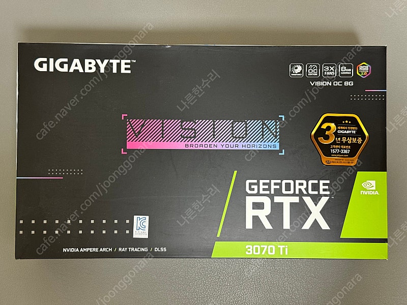 기가바이트 RTX 3070 Ti VISION OC D6X 8GB