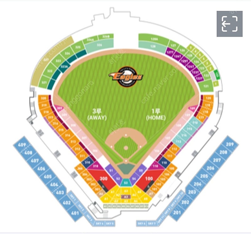 한화 두산 6/27 대전 이글스파크 3루 2층 407블럭 3연석