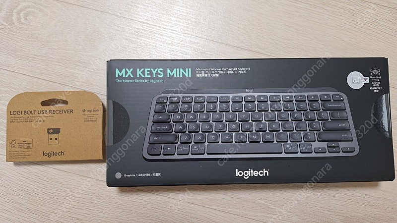 로지텍코리아 MX KEYS MINI 무선 블루투스 키보드 그라파시트 미개봉(로지볼트리시버포함)