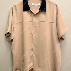 (100~105)오디너리피플 배색 비대칭 오픈카라 하와이안셔츠