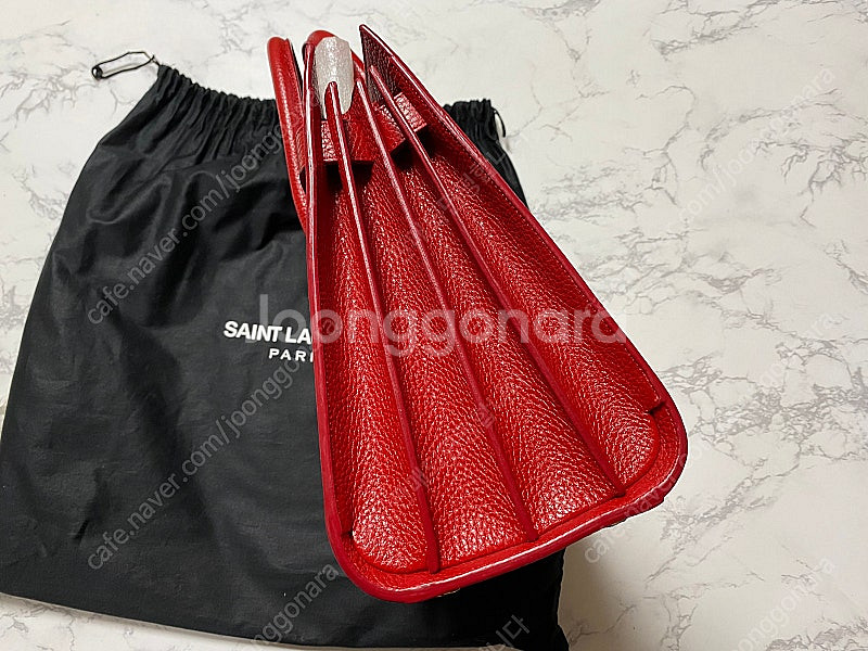 특새상품급 정품) 생로랑 입생로랑 삭드쥬르 레드 토트백...--6