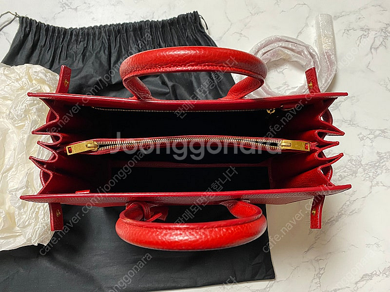 특새상품급 정품) 생로랑 입생로랑 삭드쥬르 레드 토트백...--8