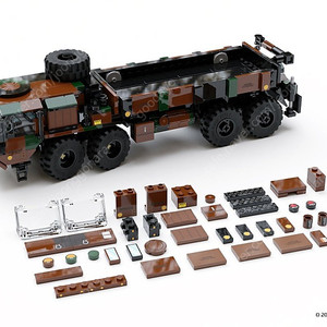 레고 BrickDesigners 8x8 Cargo Truck Woodland 차량 (조립용) 팝니다.
