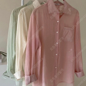 (새상품) 썸머 시그널셔츠 핑크