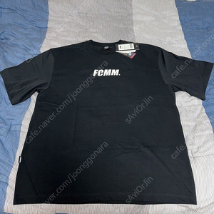 [XL사이즈] FCMM 에프씨엠엠 에센셜 쿨링 코튼 티셔츠 블랙