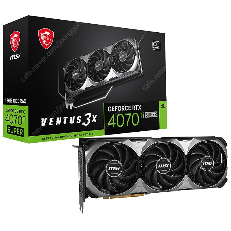 MSI 지포스 RTX 4070 Ti SUPER 벤투스 3X OC D6X 16GB 미개봉