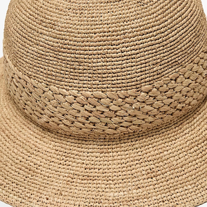 마시모두띠 여성 여름 라피아, 마시모두띠 Raffia hat with braided thread