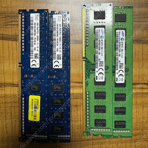 [개인] DDR3 RAM 12800U (PC3-1600) 4GB 삼성전자 2개 하이닉스 2개