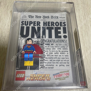 레고(LEGO) 2011 NYCC(SDCC) 한정판 슈퍼맨(BLUE SUPERMAN) 미니피규어(AFA 9.0) 미개봉(MISB) 판매합니다.