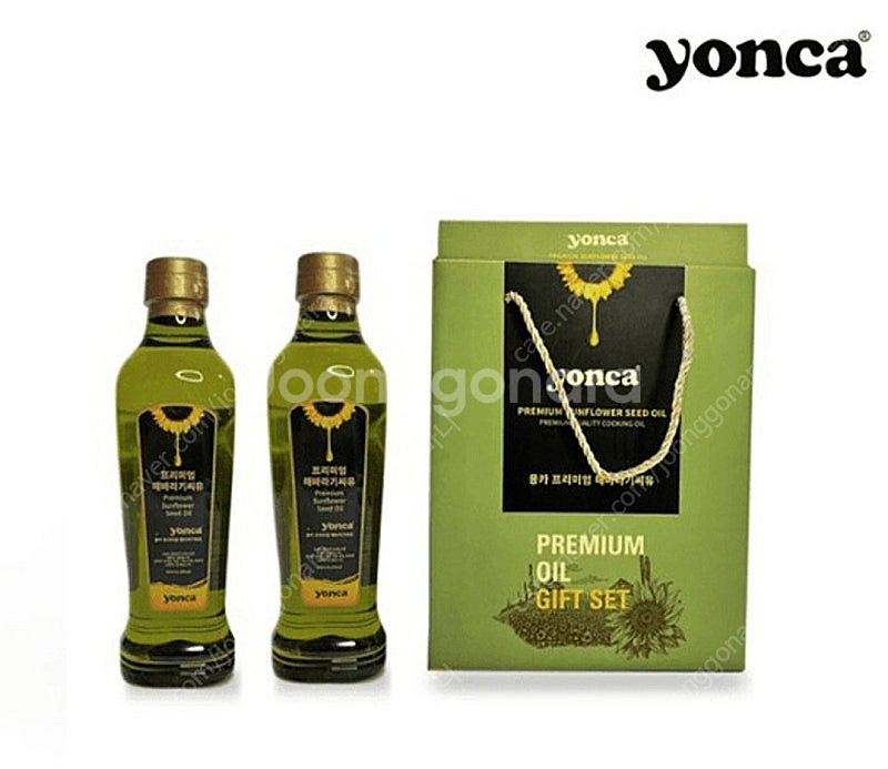 (새상품) 욘카 프리미엄 해바라기씨유 500ml × 2...--0