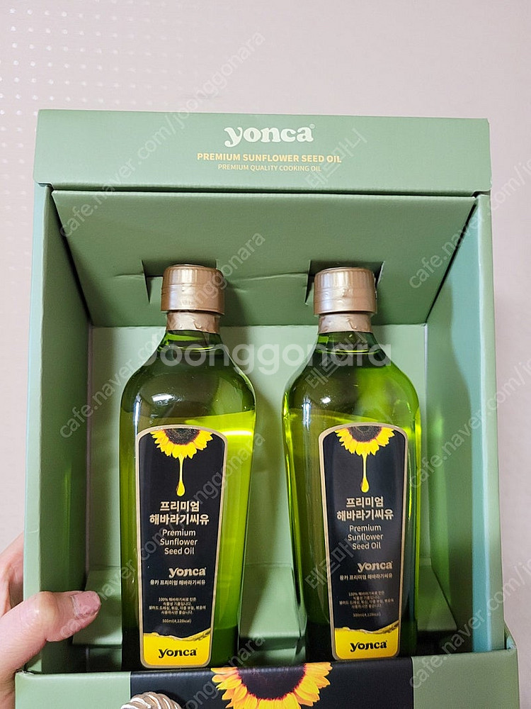 (새상품) 욘카 프리미엄 해바라기씨유 500ml × 2...--1