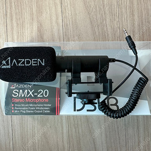 AZDEN 아즈덴 SMX-20 dslr, 미러리스용 카메라 캠코더 외장 마이크
