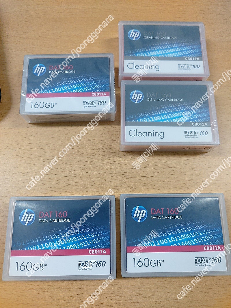 HP DAT-160 Part # C8015A, C8011A (DAT160) 백업,클리닝 테이프 판매합니다.