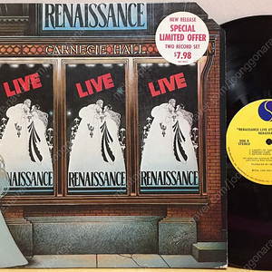 LP ; renaissance - live at carnegie hall 르네상스 70년대 아트락 명반 엘피 art rock