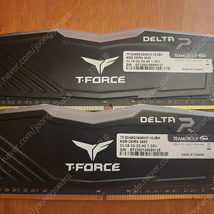팀그룹 T-Force DDR4-3600 CL18 Delta RGB 패키지 서린 (16GB(8Gx2))