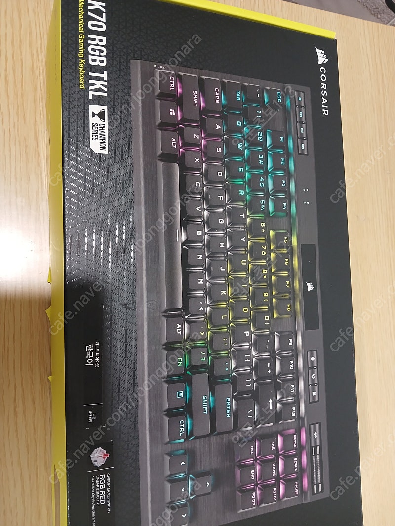 커세어 k70 rgb tkl 적축 키보드