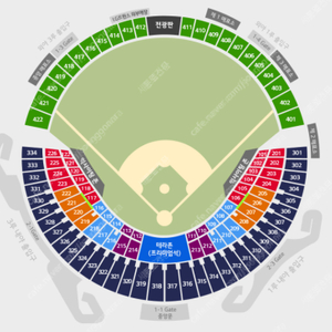 (6월27일) LG vs 삼성_1루 네이비석 317블럭 26열 2연석