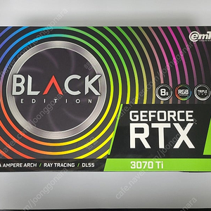 이엠텍 RTX 3070TI 블랙에디션 그래픽카드 판매합니다