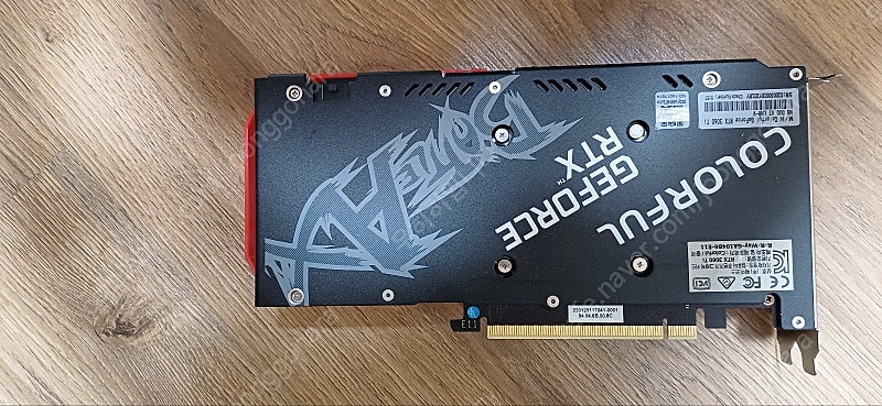 COLORFUL 지포스 RTX 3060TI 토마호크 DUO D6X 8GB 팝니다.