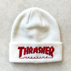 glgk X THRASHER 트레셔 로고 비니 레드