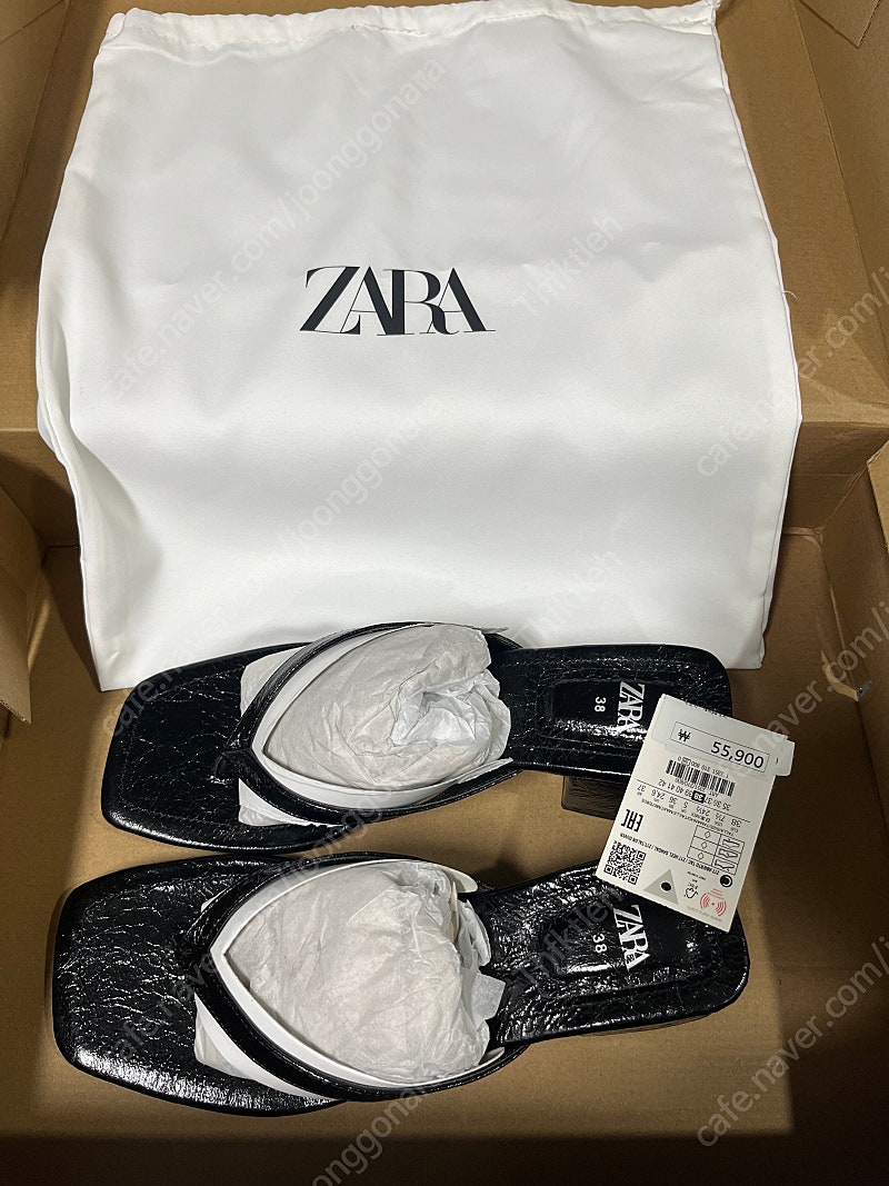 Zara(자라) 청키 힐 샌들 38size