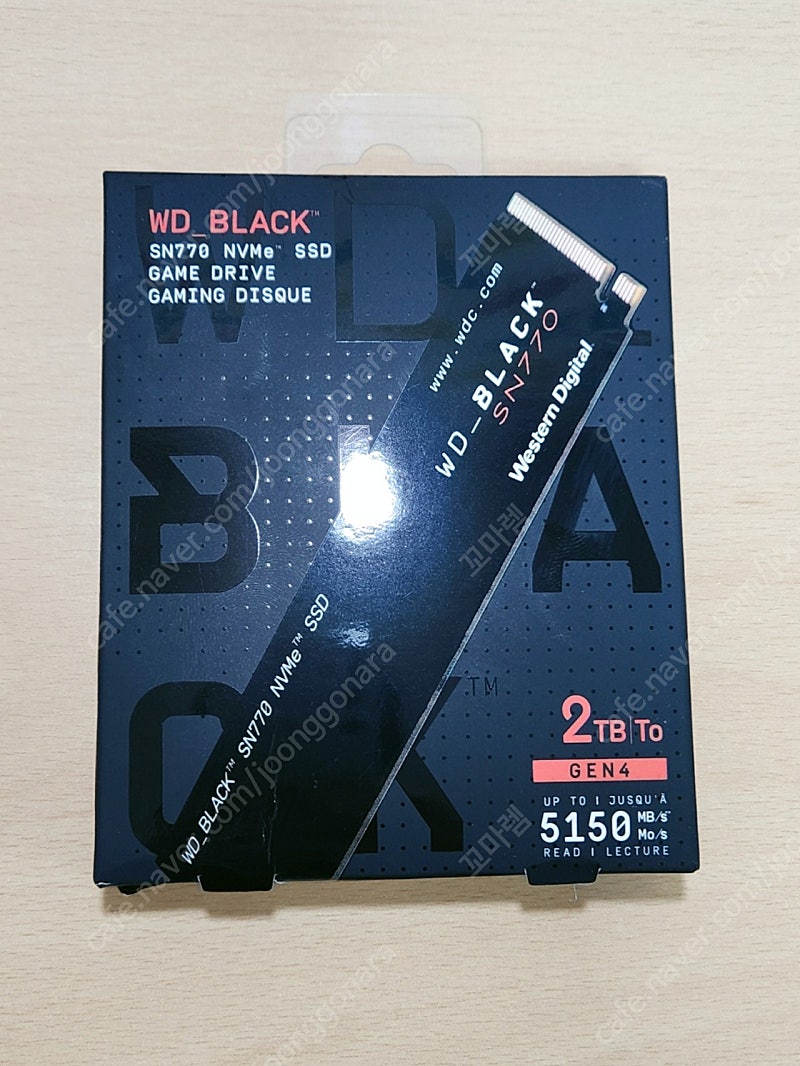 미개봉) WD Black SN770 2TB PCIe 4.0 M.2 NVMe SSD