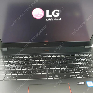 LG 15GD880- SX76K i7 SSD 256GNvme 메모리8G 게이밍 노트북 판매합니다