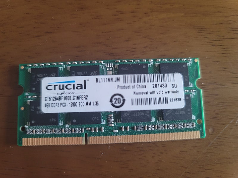 (노트북용 램) ddr3 4gb pc3-12800 팝니다