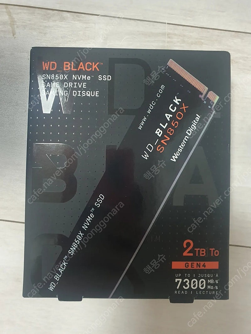 (미개봉) WD NVMe SSD SN850X 2TB 판매합니다.