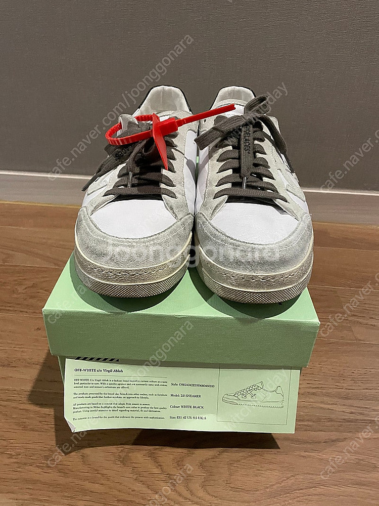 OFF-WHITE(오프화이트) 로우탑 스니커즈 화이트(...--0