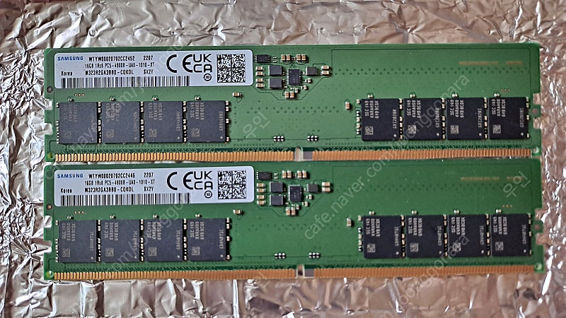 삼성 DDR5 4800 16GB 2장 택포8 팝니다.