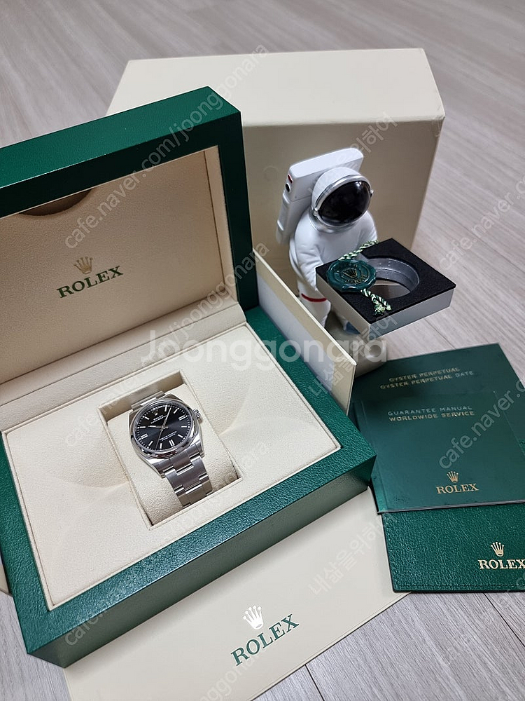 로렉스 오이스터 퍼페츄얼(OP) 브라이트 블랙 36mm...--8