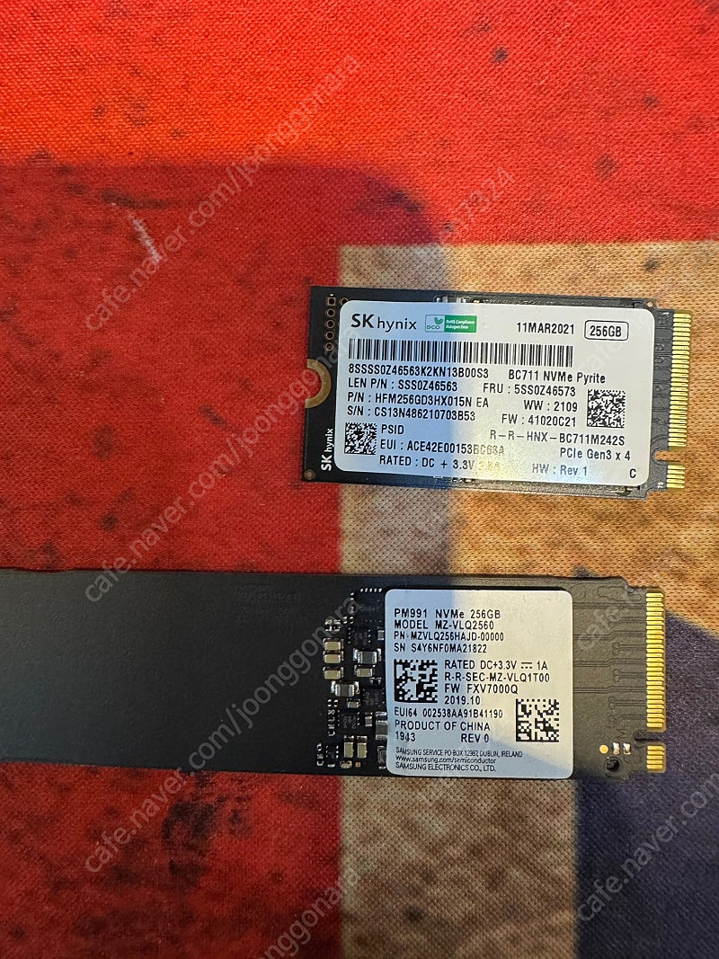 m.2 ssd 256gb 2개 일괄 판매