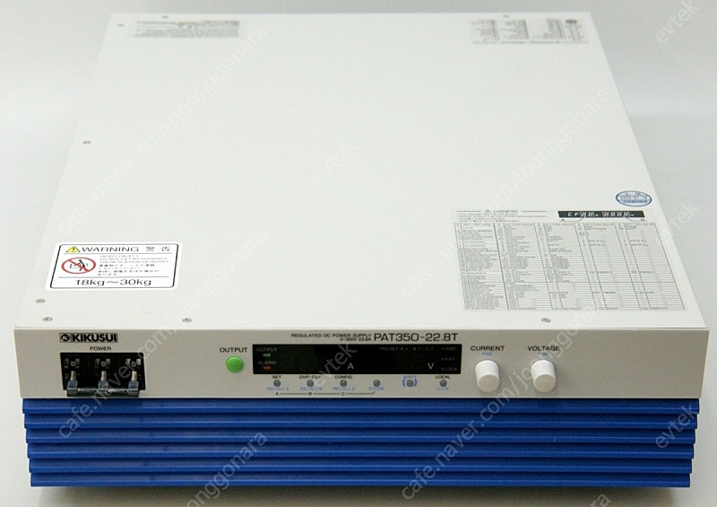 Kikusui PAT350-22.8T DC Power Supply 350V / 22.8A / 8KW 판매합니다.