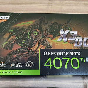 INNO3D 지포스 RTX 4070 Ti SUPER D6X 16GB X3 OC 그래픽 카드 팝니다