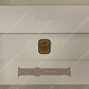 애플워치8 45mm 스테인리스 골드(스타라이트 스포츠밴드) 미개봉 새상품 55만원 판매합니다