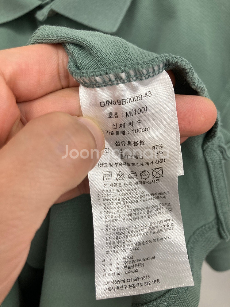 100,32전후 브룩스브라더스 24ss 반팔 카라 티셔...--2