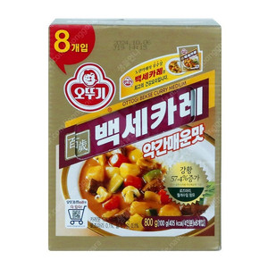 오뚜기 백세카레(약간매운맛) 100g x 8개 x 2박스