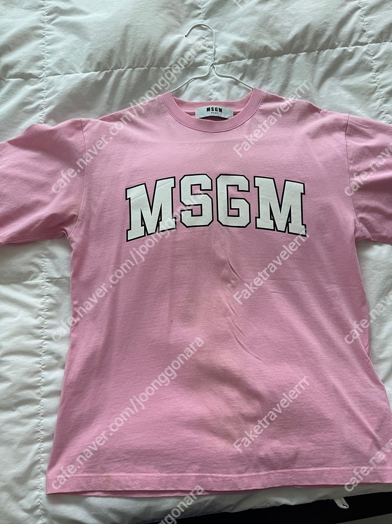 Msgm 반팔티 핑크