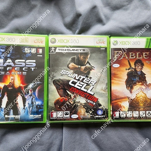 xbox360 5장- 스프린터셀 컨빅션,페이블2,고스트리콘,라스트램넌트(개별/일괄)-전부 (38000원