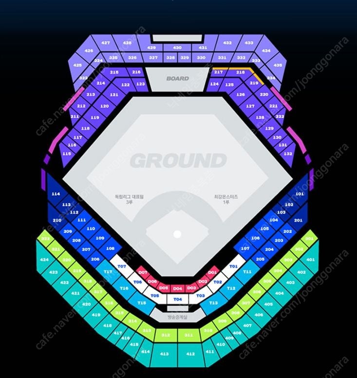 6월30일(일) 고척돔구장 최강야구 vs 독립리그 4층지정석 2연석 통로옆 (앞뒤로 4자리) 장당2.8