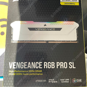 커세어 VENGEANCE RGB PRO SL DDR4 16*2 32G 램 화이트