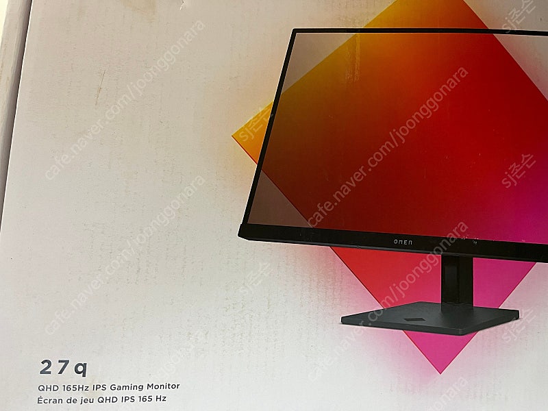 HP 오멘 27q 팝니다 HP OMEN 27Q Gaming IPS QHD 165Hz 27인치 모니터