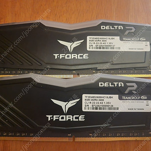 T-Force DDR4-3600 CL18 Delta RGB 패키지 서린 (16GB(8Gx2))