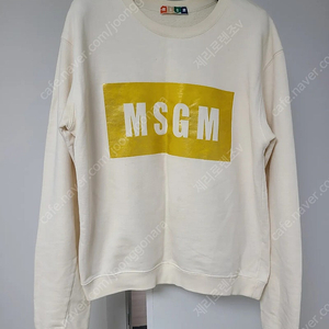 MSGM 박스 레터링 맨투맨 티셔츠 S