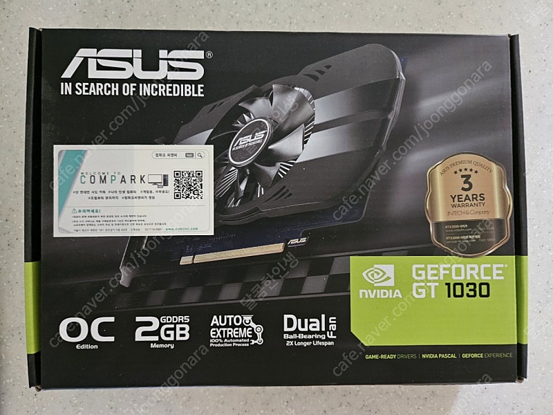 asus 지포스 gt1030 O2G D5 2gb 팝니다