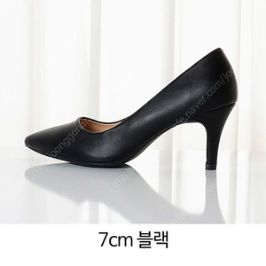 [거의새상품] ** 바닐라슈 ** 레인드 베이직 몰드창 쿠션 펌프스 7cm **블랙**